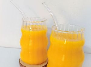 صورة لوصفة عصير المانجو 🧡