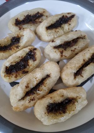 Foto resep Pempek belah isi ebi pedas
