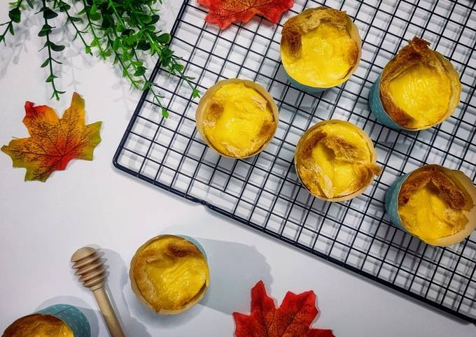 Cara membuat Egg Tart Roti Tawar Cara membuat Egg Tart Roti Tawar