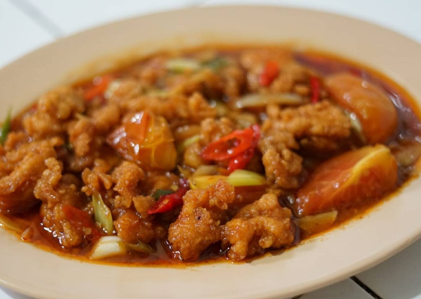 Ayam Goreng Crispy Saos Rica- rica Ala Tio Ciu