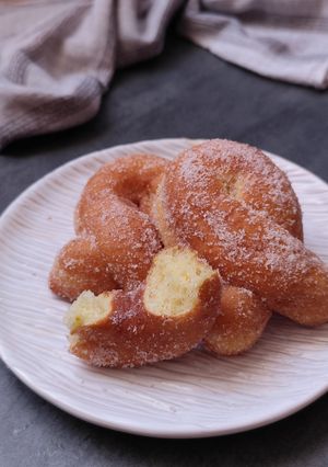 Foto resep Zeppole fritte con patate (Donat Kentang Italia)