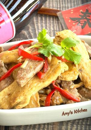 豆皮炒肉 / 家常菜 的食譜成品照片