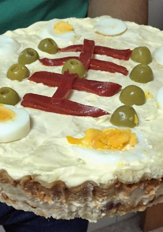 Una foto de Pastel frío de atún