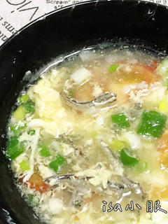 小魚乾番茄蛋花湯 的食譜成品照片