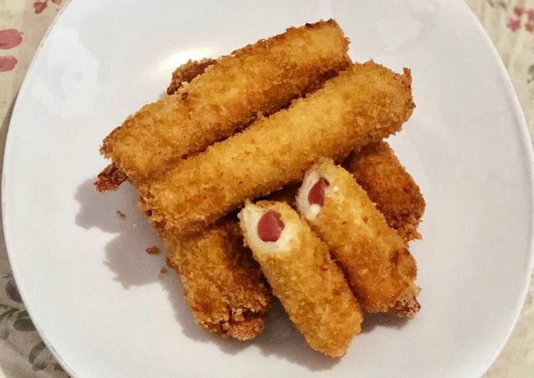 Roti goreng sosis mozarela