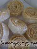 Cretan kserotigana (fried pastry strips) for weddings