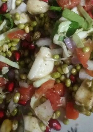 A picture of Moong Sprout Salad.