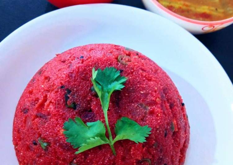 Recipe of Favorite Beetroot Rava Upma