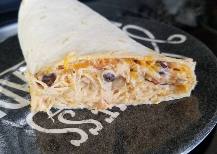 Instapot Southwest Cream Cheese Chicken Wraps