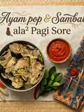 Ayam pop dan sambal ala pagi sore