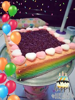 Foto resep Rainbow cake 🌈🍰