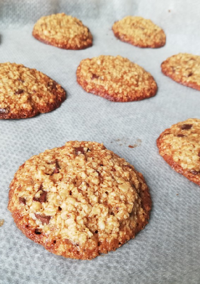 Una foto de Galletas de Avena y Chocolate Sin Gluten
