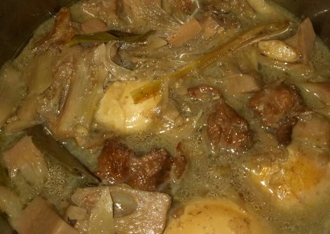 Resep: Sayur gudeg tetelan Istimewa