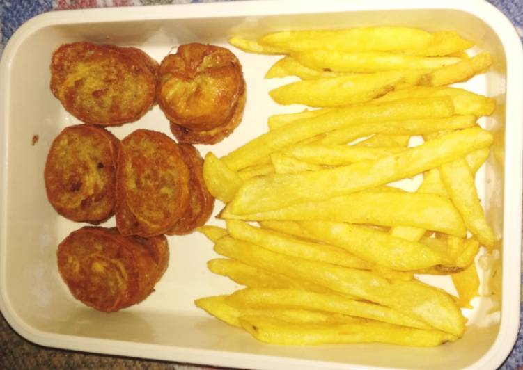 Resep Chicken Egg Roll ala HokBen + French fries yang Bikin Ngiler