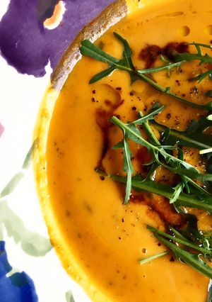 A picture of Spiced Red Vegetable Soup ❤️.