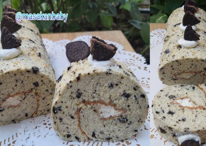 BOLU GULUNG OREO ROLL CAKE | OREO ROLLCAKE