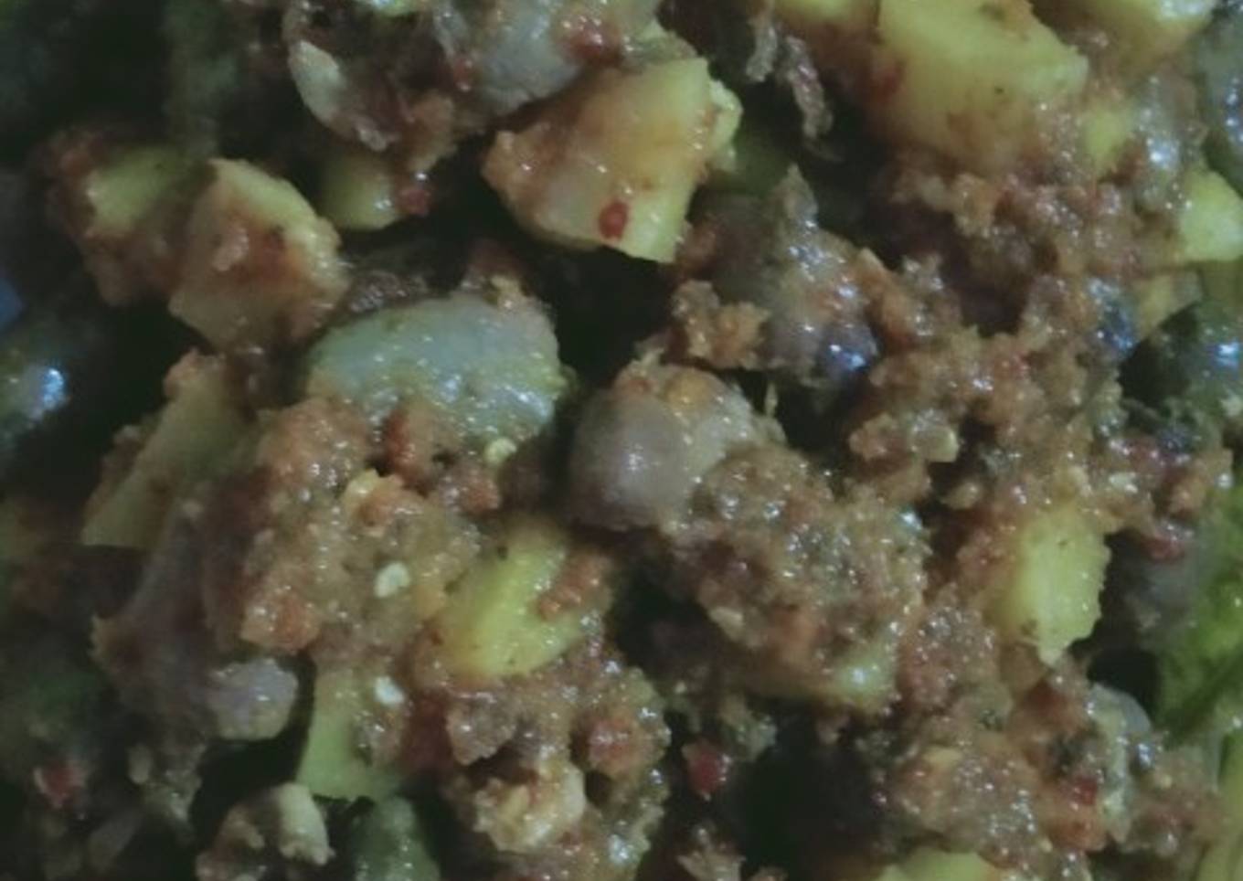 Sambal balado jantung ayam kentang