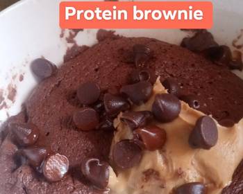 Easy Fast Cooking Double chocolate protein brownie Very Delicious