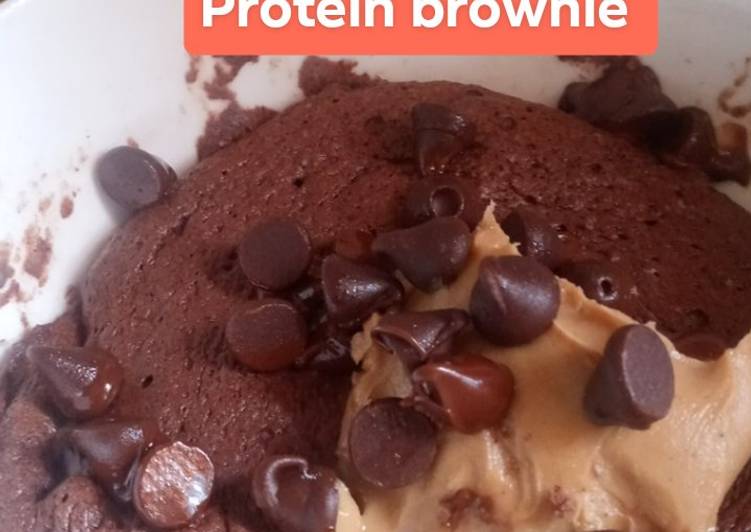 Easiest Way to Make Ultimate Double chocolate protein brownie