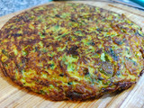 Tortilla exprés 🕰️ espárragos, zanahoria, zapallo italiano 💫