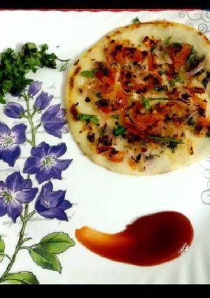 वेज.उत्तपम (Veg.Uttapam recipe in hindi) रेसिपी मुख्य फोटो