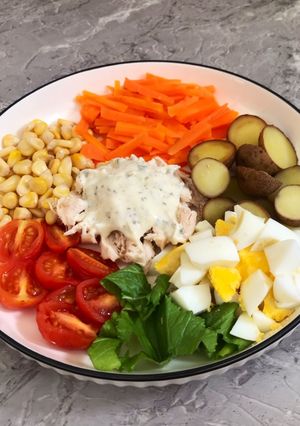Foto resep Salad Sayur w/ Garlic Sauce