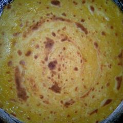 A picture of Soft layered pumpkin chapati.