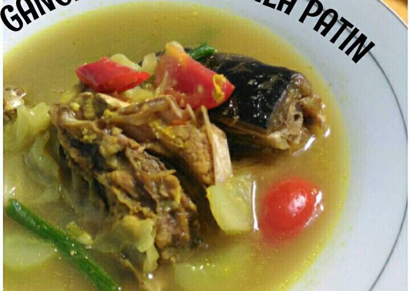 Gangan asam kelapat patin (sayur acar)