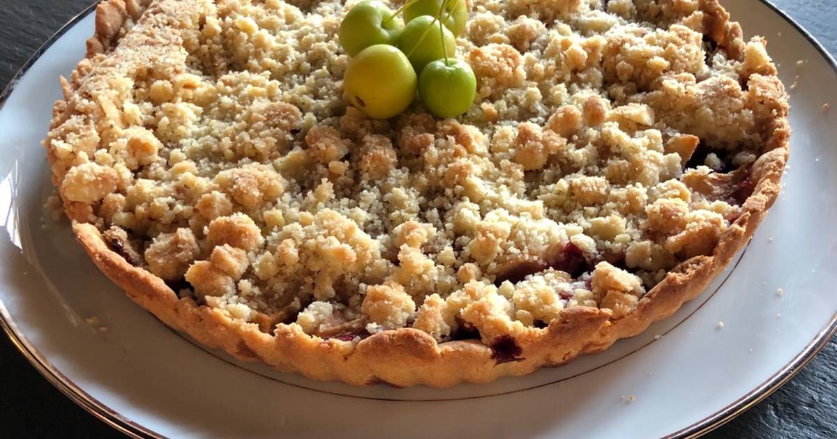 Tarte Crumble Pommes Framboises De Paulineb Cookpad