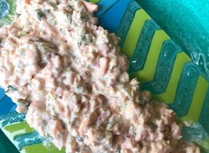 Una foto de Tartar de salmón