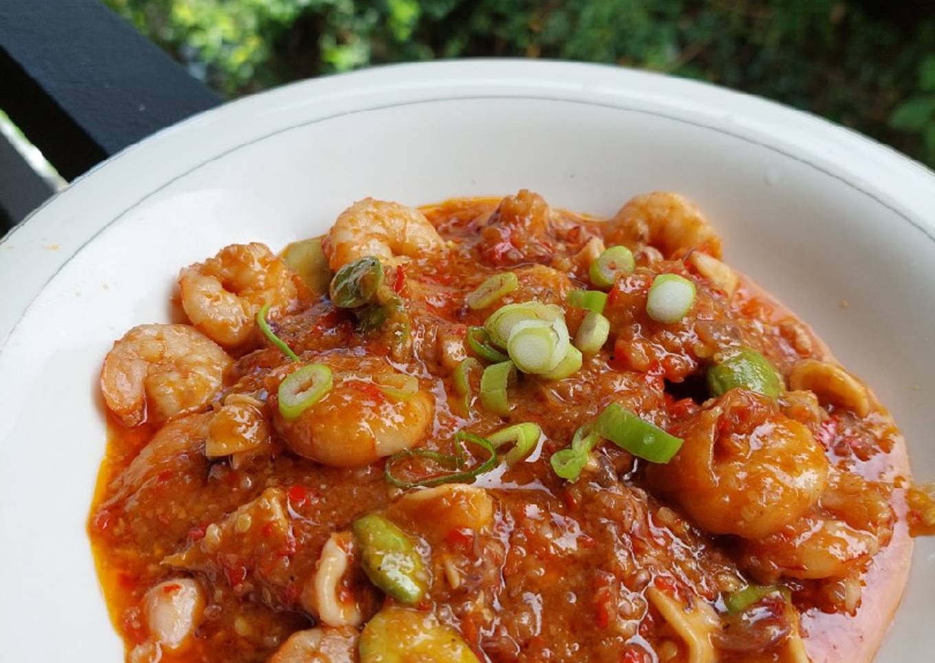 Udang Cumi Saus pedas manis Pete