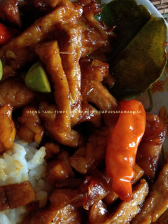Foto resep Oseng tahu Tempe kecap Pete pedas