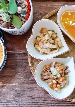 Hình của món Bún dưa hấu trộn.