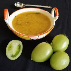A picture of Green Tomato Dal.