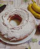 Ciambella con cioccolato e banane