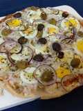 Pizza de Crab (Caranguejo) e Ovo