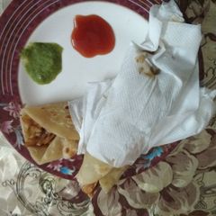 A picture of Kathi roll.