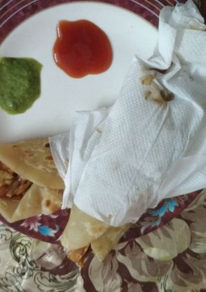 A picture of Kathi roll.