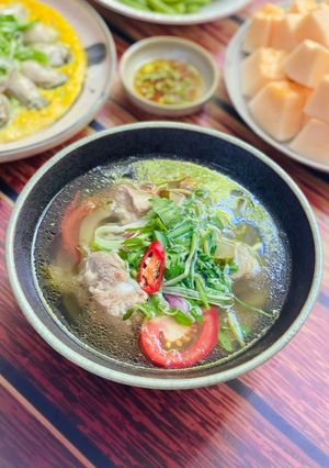 Hình của món Canh Sườn Nấu Dưa Gang Muối Chua.