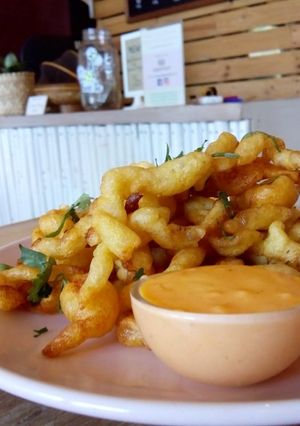 Foto resep Kentang keriting saus keju