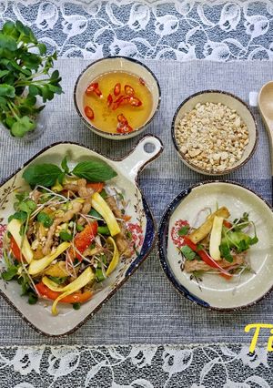 Hình của món Gỏi xơ mít.