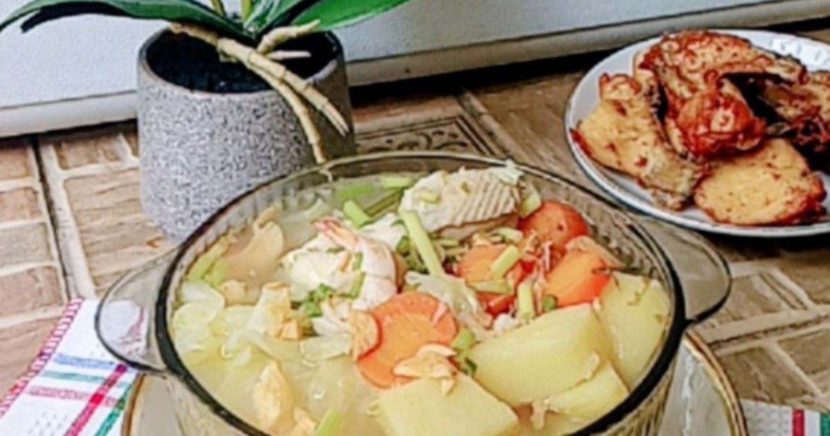 Sup Ayam kaldu udang