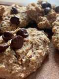 Oat Cookies with dark Chocolate Chips