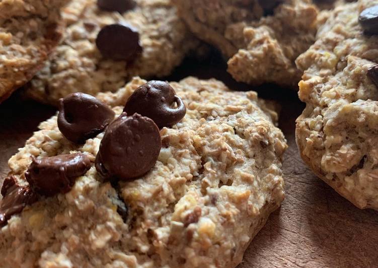 Steps to Prepare Homemade Oat Cookies with dark Chocolate Chips