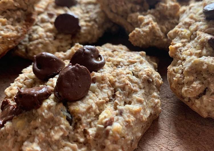 Recipe of Quick Oat Cookies with dark Chocolate Chips