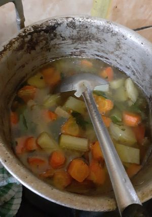 Foto resep Sop tulang+daging kambing bening