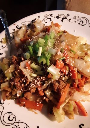 A picture of Egg Roll Stir Fry GF.