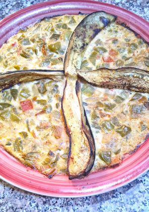 Une photo de Quiche sans pâte aux légumes du soleil