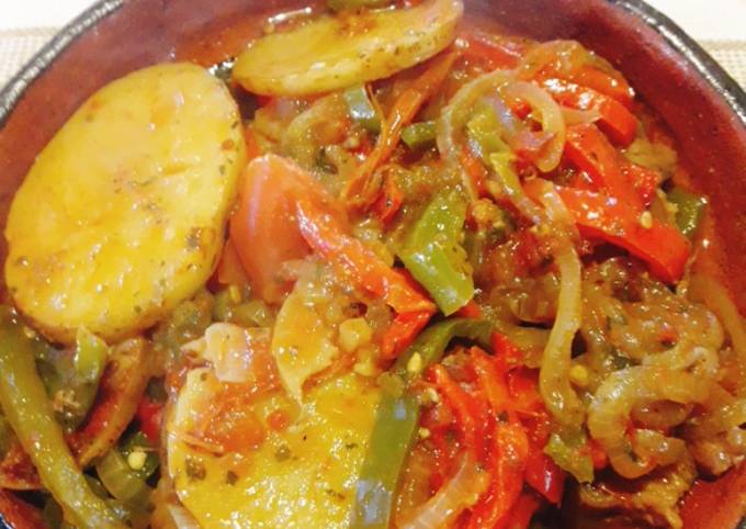 Bifes a la criolla Receta de Gloria Tonin- Cookpad