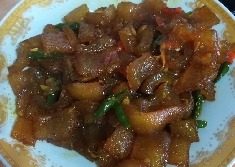 Kikil Cabai Hijau Pedas Manis